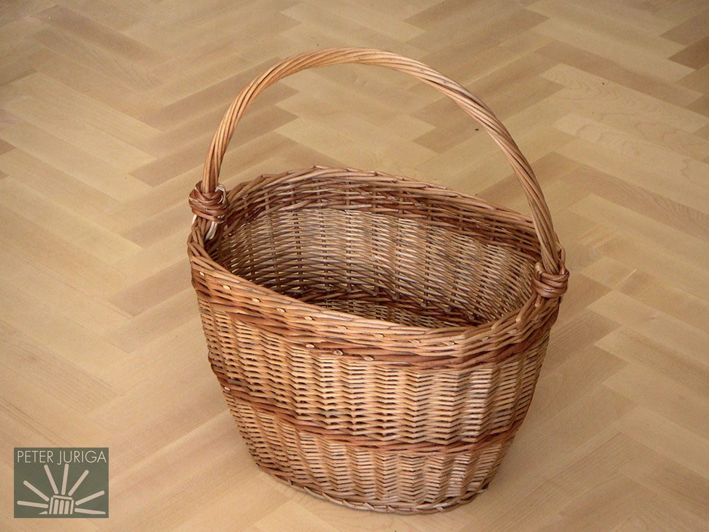 2003 Oválny nákupný košík pletený ako vzor na moje kurzy v ÚĽUVe | Peter Juriga